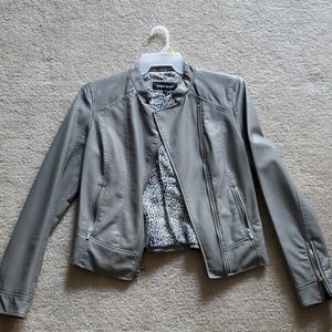 Women's faux leather jacket
